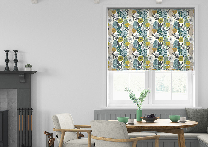 Blooma, Spruce - Twist&Fit Roman Blind - Image 3